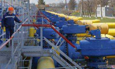 За сутки Украина отобрала из ПХГ 21 млн куб. м газа