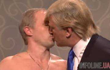 Пародия с Путиным, целующим Трампа, взорвала Сеть