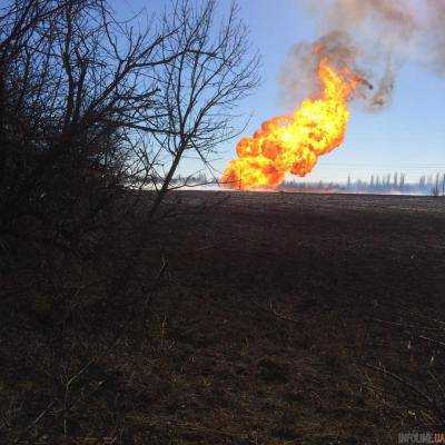 В результате обстрела боевиками в Луганской области был поврежден газопровод