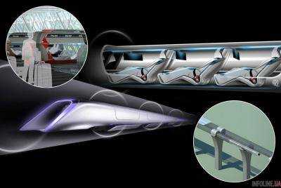 SpaceX показала движение в вакуумном туннеле Hyperloop в 3D.Видео