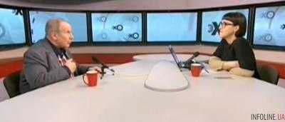 "Скотина тупая": российский писатель оскорбил ведущую и облил ее водой. Видео
