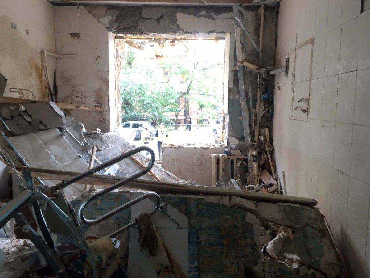 В киевской многоэтажке прогремел мощный взрыв