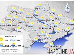 Сегодня в Украине осадков не будет