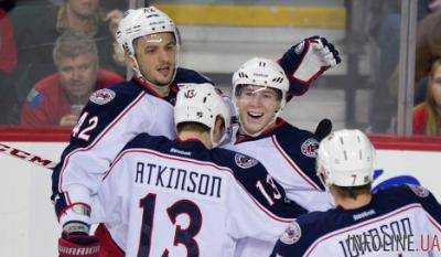 Хоккеисты "Коламбуса" завоевали третью подряд победу в НХЛ