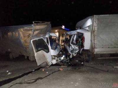 В Винницкой области в результате столкновения двух грузовиков погиб водитель