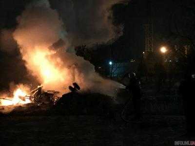 Падение вертолета в Кременчуге: спасатели рассказали, когда погасили пожар