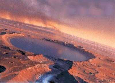 Озеро с соленой водой обнаружили на Марсе