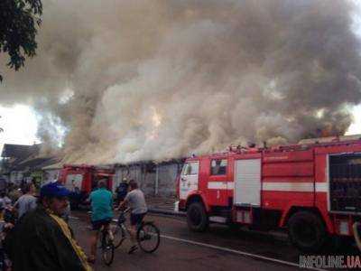 В Волынской области горел рынок