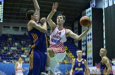 Юниорская сборная Украины уступила Хорватии в игре ЧЕ по баскетболу