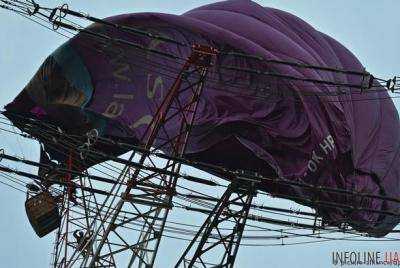 В Германии воздушный шар с пассажирами врезался в линии электропередач