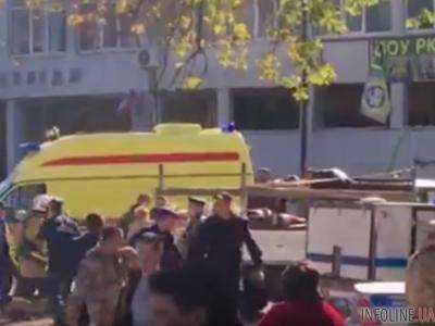 Опубликовано видео с места взрыва в колледже в оккупированной Керчи