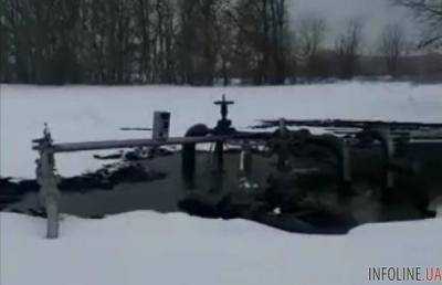 В Сумской области прорвало нефтепровод