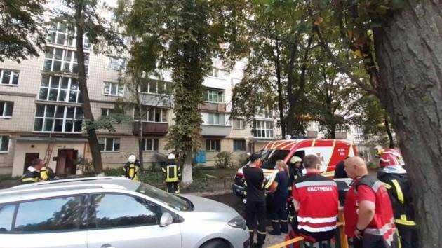 В Киеве горел жилой дом, есть погибшие
