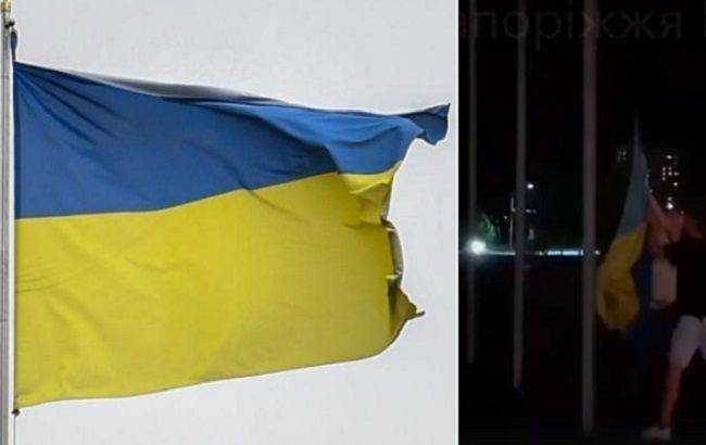 Сорванный флаг Украины в Запорожье: наказание подростков сняли на камеру