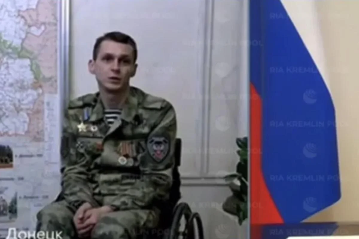 Искалеченный на войне оккупант расплакался перед Путиным - благодарил "за Донбасс"