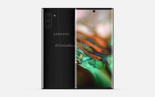 Рассекречен дизайн Samsung Galaxy Note10