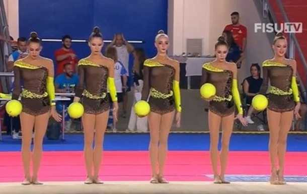 Украинские гимнастки завоевали серебро на Универсиаде