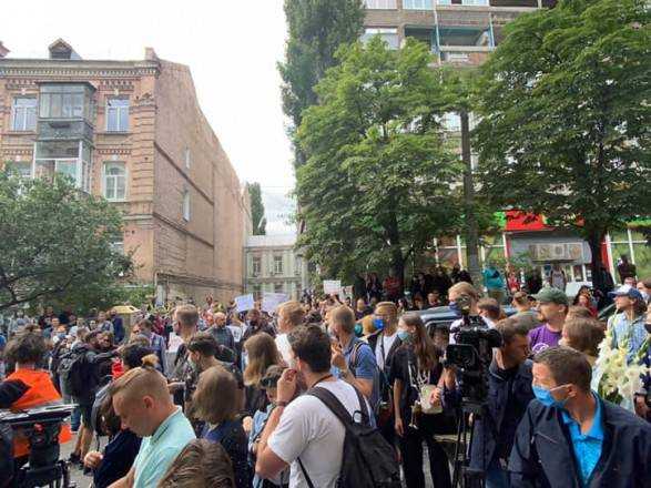 Акция протеста под посольством Беларуси в Киеве: в полиции сообщили о ситуации