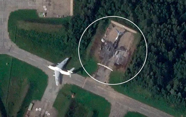 Обнародовано видео атаки на Ил-76 в Пскове