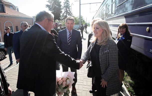 Президент Словакии прибыла с визитом в Киев