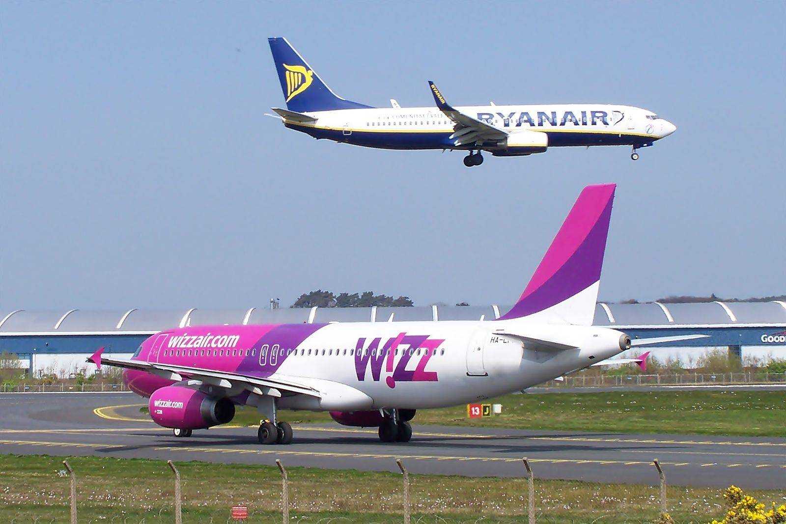 Ryanair ввел спецтарифы для пассажиров отмененных рейсов Wizz Air