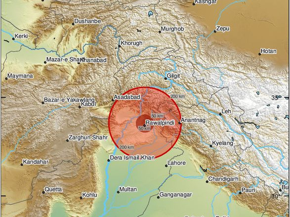 Землетрясение магнитудой 6,3 сотрясло столицу Пакистана