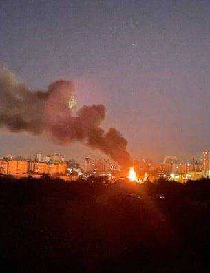 Над бєлгородом вибухнули три ракети, які запустили на Харків, палає ТЕЦ