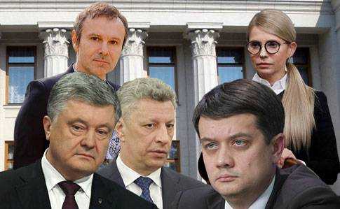Рейтинг партий: украинцы готовы провести в Верховную Раду 6 политических партий
