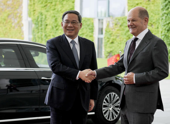 Канцлер Германии Олаф Шольц встретился с премьером КНР Ли Цяном